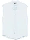 Seventy Polo In Misto Cotone Azzurro In Blu
