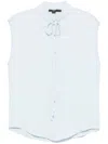 Seventy Polo In Misto Cotone Azzurro In Blue