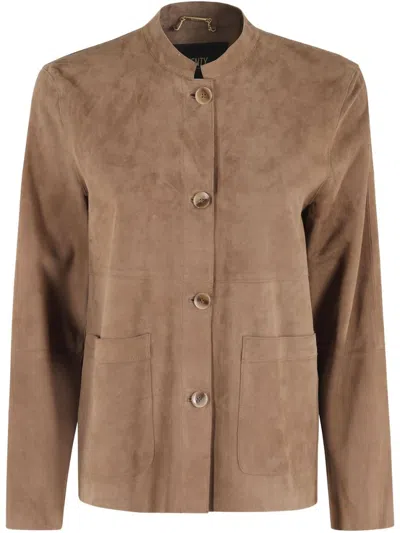 Seventy Light Brown Lightweight Suede Jacket