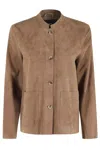 Seventy Light Brown Lightweight Suede Jacket In Brown
