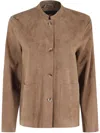Seventy Light Brown Lightweight Suede Jacket In Brown
