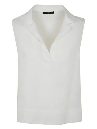 Seventy Linen Sleeveless Top In White