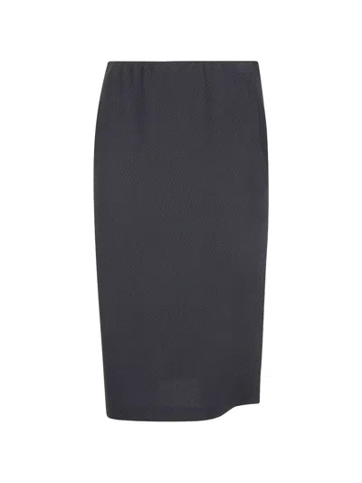 Seventy Link Tech Bistretch Midi Skirt In Black