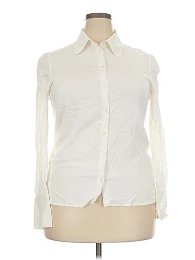 Pre-owned Seventy Long Sleeve Blouse In Ivory