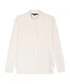 Seventy Chloé Cream Crepe Blouse In White