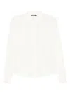 Seventy Chloé Cream Crepe Blouse In White