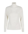 Seventy Long-sleeved Roll-neck Jumper In White