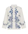 Seventy Patterned Buttoned Shirt In White