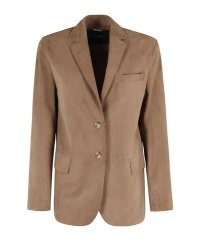 Seventy Long-sleeved Single-breasted Jacket In Brown