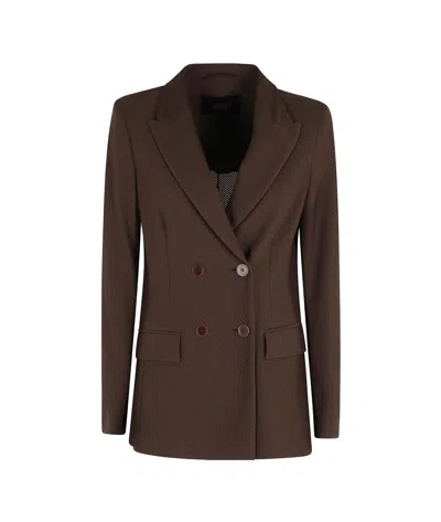 Seventy Long-sleeved Suit Jacket In Brown