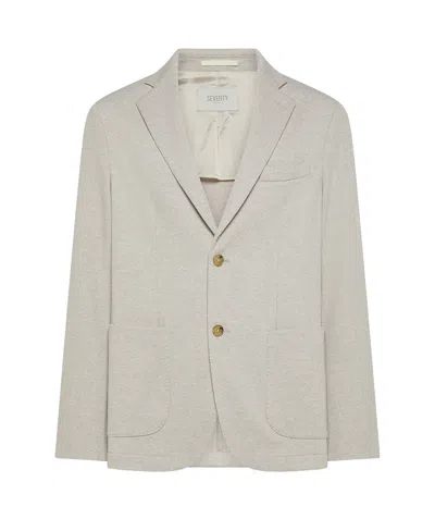 Seventy Long-sleeved Suit Jacket In Gray