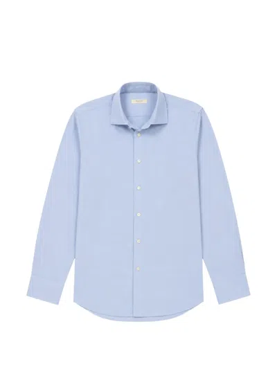 Seventy Long-sleeve Button-up Shirt In Blue