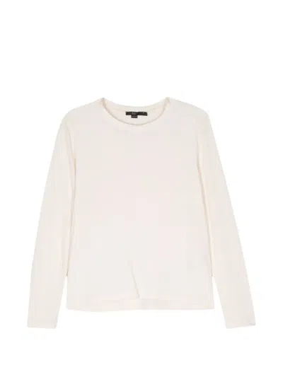 Seventy Long-sleeve Round-neck Sweater In White