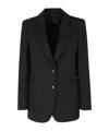 Seventy Single-breasted Patch-pocket Blazer In Black