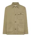 Seventy Buttoned Patch-pocket Overshirt In Neutral