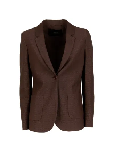 Seventy Loong-sleeve Pocket Jacket In Brown