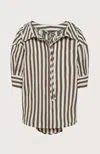 Seventy Stripes Shirt With Front Tie