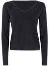 Seventy Madonna Neck T-shirt In Black