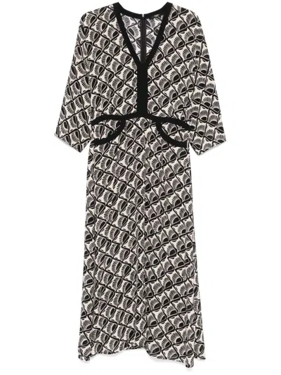 SEVENTY MDI DRESS WITH BLACK MOTIF