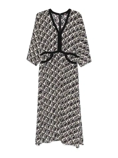 Seventy Mdi Dress With Black Motif