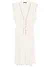 Seventy Bead-embellished Midi Dress In White