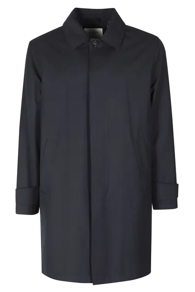 Seventy Midnight Blue Nobility Technical Raincoat In Black