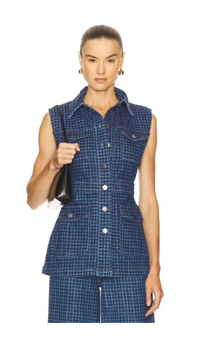 Seventy + Mochi Ani Vest In Blue
