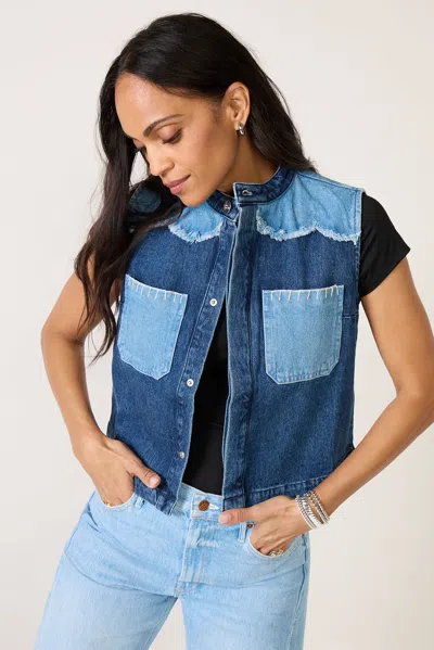 Seventy + Mochi Ari Vest In Blue