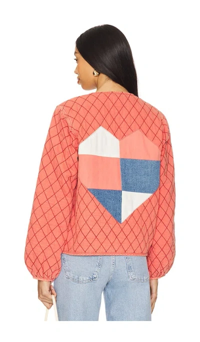 Seventy + Mochi Aria Jacket In 矿物红