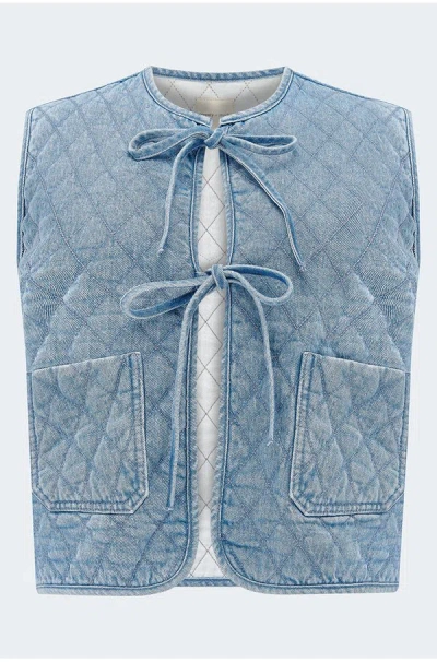 Seventy + Mochi Aria Waistcoat In Rodeo Vintage In Grey