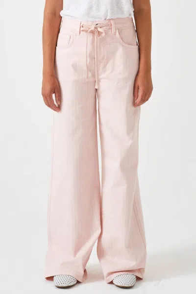 Seventy + Mochi Blake Wide Leg Jeans In Pink Dawn
