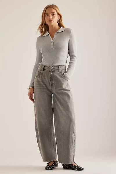 Seventy + Mochi Bo Barrel Jeans In Grey