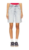 Seventy + Mochi Bo Twisted Short In Blue