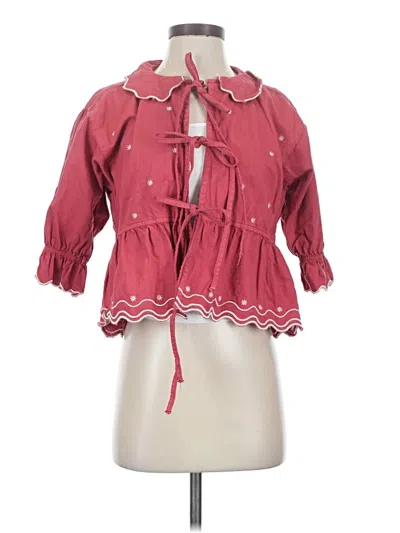 Pre-owned Seventy + Mochi Cardigan Sweater In Red