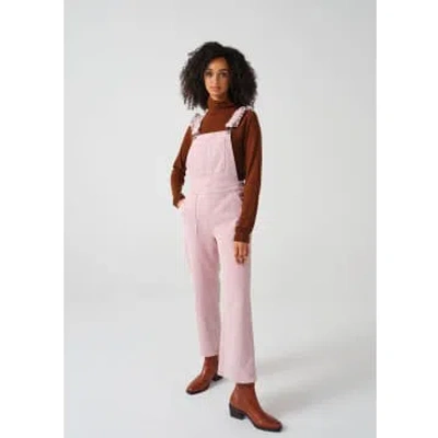 Seventy + Mochi Elodie Frill Dungaree In Pink