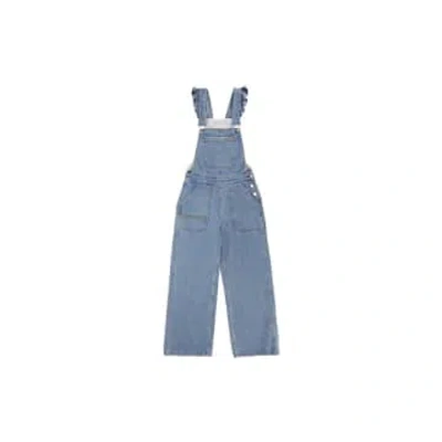 Seventy + Mochi Elodie Frill Dungarees In Blue
