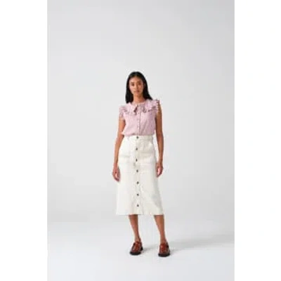 Seventy + Mochi Elodie Midi Skirt In White