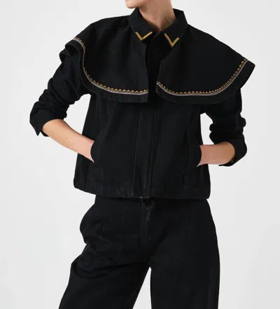 Seventy + Mochi Fara Caped Jacket In Black