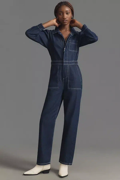 Seventy + Mochi Lorna Denim Jumpsuit In Blue