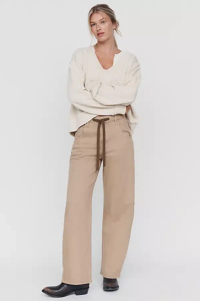 Seventy + Mochi Mila High-rise Barrel Jeans In Neutral