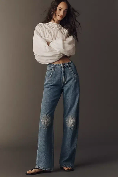Seventy + Mochi Nina High-rise Barrel Jeans In White