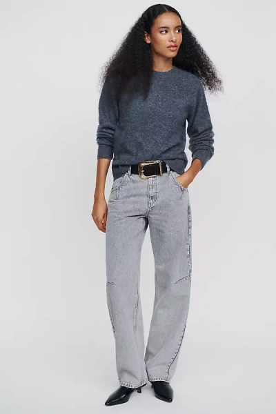 Seventy + Mochi Nina High-rise Barrel Jeans In Grey