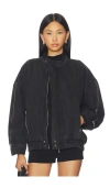 Seventy + Mochi Oversized Juno Zip Jacket In Black
