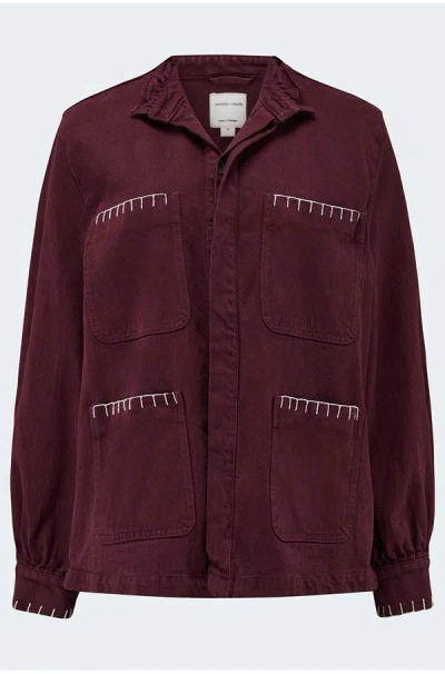 Seventy + Mochi Pablo Jacket In Mulberry In Red