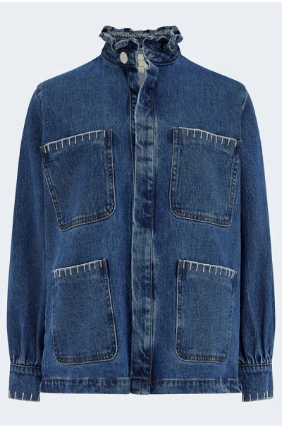 Seventy + Mochi Pablo Jacket In Vintage Americana In Blue