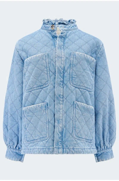 Seventy + Mochi Quilted Pablo Jacket In Rodeo Vintage In Blue