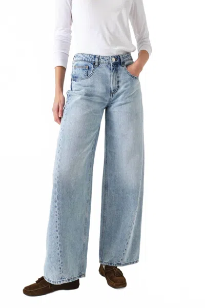 Seventy + Mochi Twisted Gracie Jean In Austin In Blue