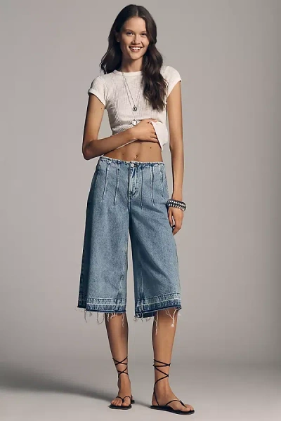 Seventy + Mochi Vera High-rise Culotte Jeans In Blue