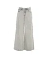 Seventy + Mochi Wide-leg 'silver Lining' Jeans In White