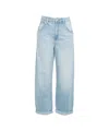 Seventy + Mochi Wide Leg 'turn Up Bo' Jeans In Blue